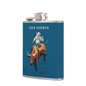 これは私の最初のRODEOではない：ブル・ライダー フラスク (左)