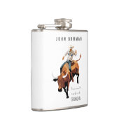 これは私の最初のRODEOではない:ブル・ライダー フラスク (右)