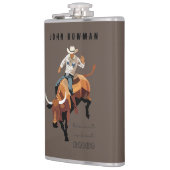 これは私の最初のRODEOではない：ブル・ライダー フラスク (左)