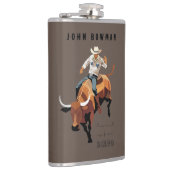 これは私の最初のRODEOではない：ブル・ライダー フラスク (右)