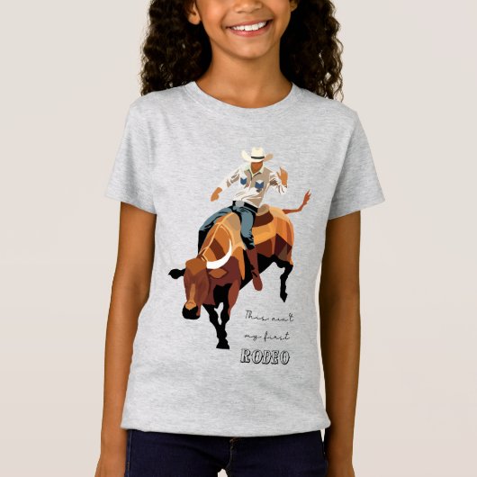 これは私の最初のRODEOではない:ブル・ライダー Tシャツ (正面)