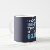 これは私の最後のヤギです コーヒーマグカップ (正面左)