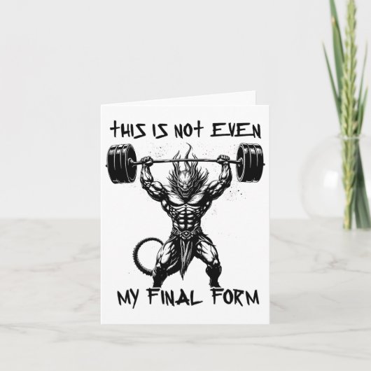 これは私の最終的な型枠ジムビーストボディビルディでもない カード (正面)