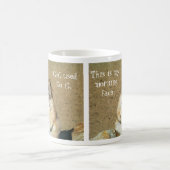 "これは私の朝の顔"プレーリードッグマグ コーヒーマグカップ (中央)