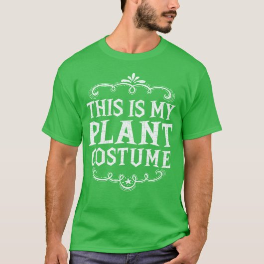これは私の植物の衣装の怠惰おもしろいなハロウィーン Tシャツ (正面)