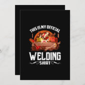 これは私の正式な溶接贈り物だ |ウエル最高のダーギフト 案内状 (正面/裏面)