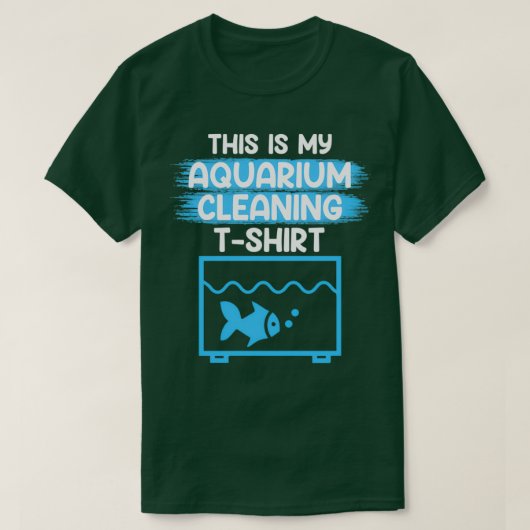 これは私の水族館清掃シャツアクリだ Tシャツ (デザイン正面)