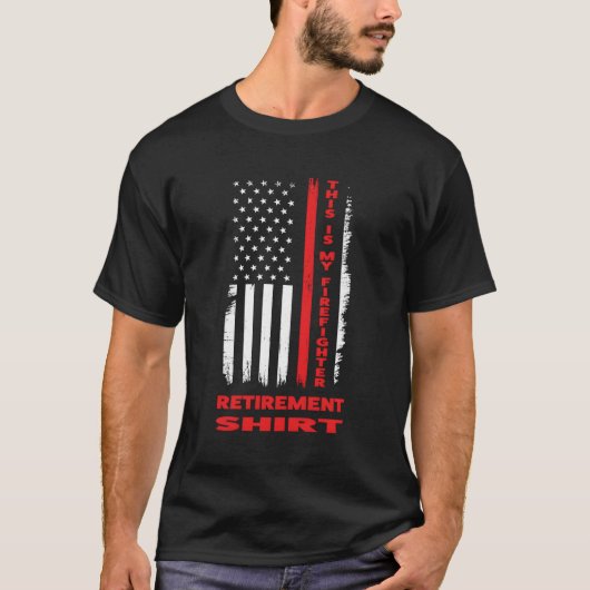 これは私の消防士の引退した火事だ Tシャツ (正面)