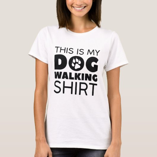 これは私の犬の歩くシャツだ Tシャツ (正面)