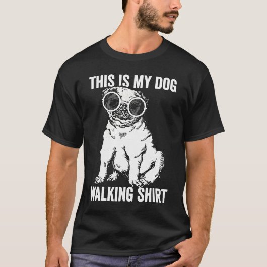これは私の犬の歩く Tシャツ (正面)