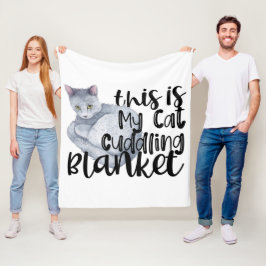これは私の猫のかまどい毛布です フリースブランケット