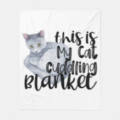これは私の猫のかまどい毛布です フリースブランケット (正面)