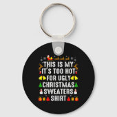 これは私の着るのが恥ずかしいクリスマススウェーターだ キーホルダー (正面)