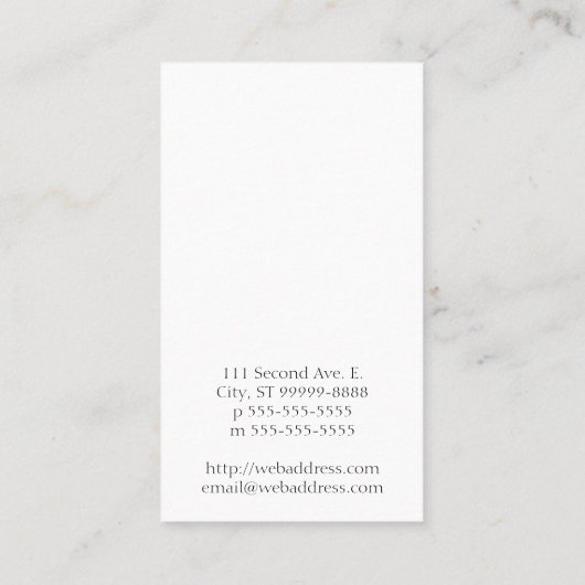 これは私の積み込みではないです 名刺 (裏面)