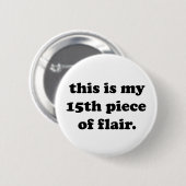 これは私の第15編しゃれている |おもしろい引用文 缶バッジ (正面&裏面)