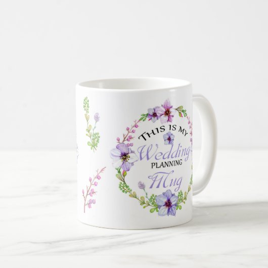 これは私の結婚式の計画のマグです コーヒーマグカップ (正面右)