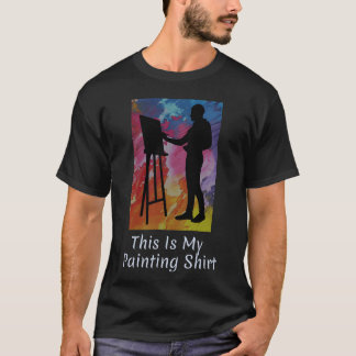これは私の絵です レトロなeでアーティストを示しています tシャツ