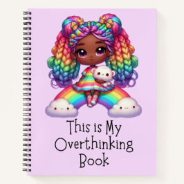 これは私の考え過ぎた本だ – かわいい紫のノート ノートブック
