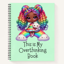 これは私の考え過ぎた本だ – かわいい緑のノート ノートブック