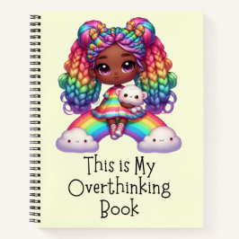 これは私の考え過ぎた本だ – かわいい黄色のノート ノートブック