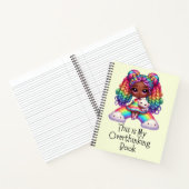 これは私の考え過ぎた本だ – かわいい黄色のノート ノートブック (内部)