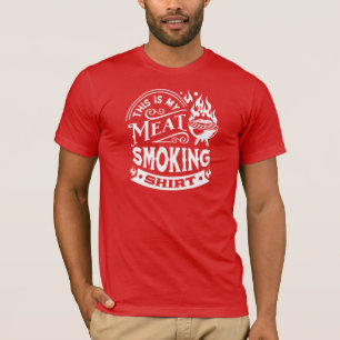 これは私の肉喫煙の白文字デザインい Tシャツ
