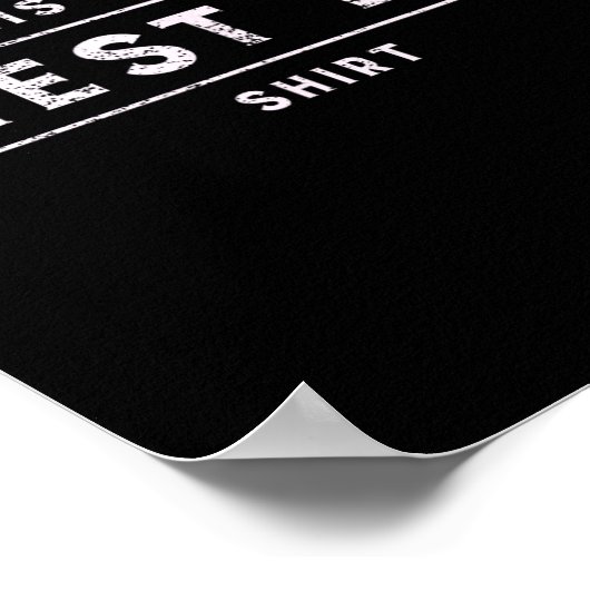 これは私の胸の日シャツおもしろいトレーニングジムボディー ポスター (角)