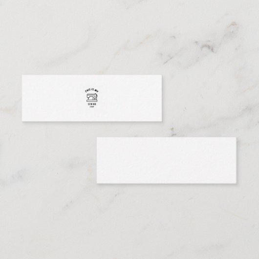 これは私の裁縫のシャツ スキニー名刺 (正面/裏面)