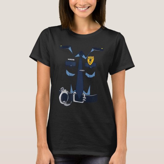 これは私の警察の衣装だ Tシャツ (正面)