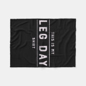 これは私の足の日シャツメンズジムおもしろいボディビル フリースブランケット (正面(横))