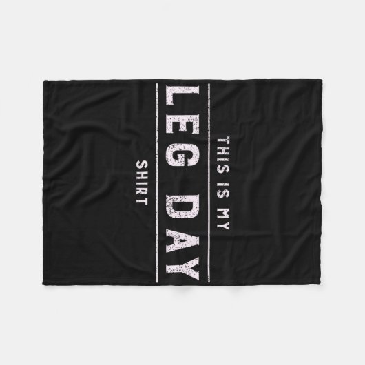 これは私の足の日シャツメンズジムおもしろいボディビル フリースブランケット (正面(横))