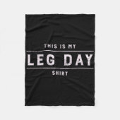 これは私の足の日シャツメンズジムおもしろいボディビル フリースブランケット (正面)