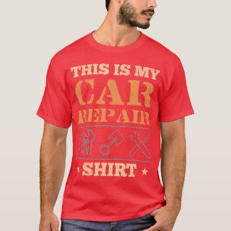 これは私の車の修理 自動車整備士 友達 f tシャツ