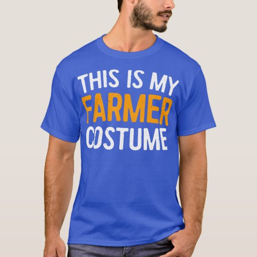 これは私の農家衣装ハロウィンギフトだ Tシャツ (正面)