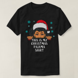 これは私の醜いクリスマスのセーターの黒いsistaの女の子だ tシャツ