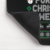 これは私の醜いクリスマスセーターには暑すぎる マウスパッド (コーナー)