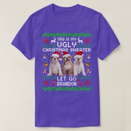これは私の醜いセーターおもしろいのクリスマスクリスマスはGを Tシャツ (デザイン正面)