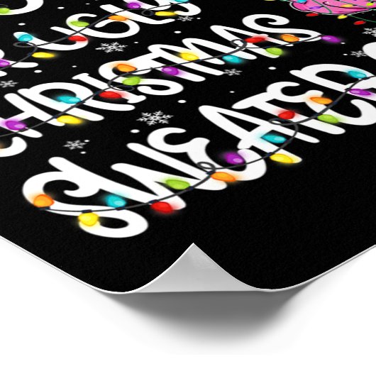 これは私の醜いフラミンゴのクリスマには暑すぎる ポスター (角)