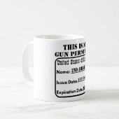 これは私の銃の割り当てです コーヒーマグカップ (正面左)