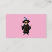 これは私の面白いハロウィーンの衣装の完璧な衣装である 名刺 (裏面)