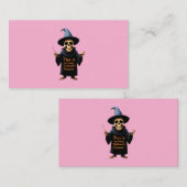 これは私の面白いハロウィーンの衣装の完璧な衣装である 名刺 (正面/裏面)