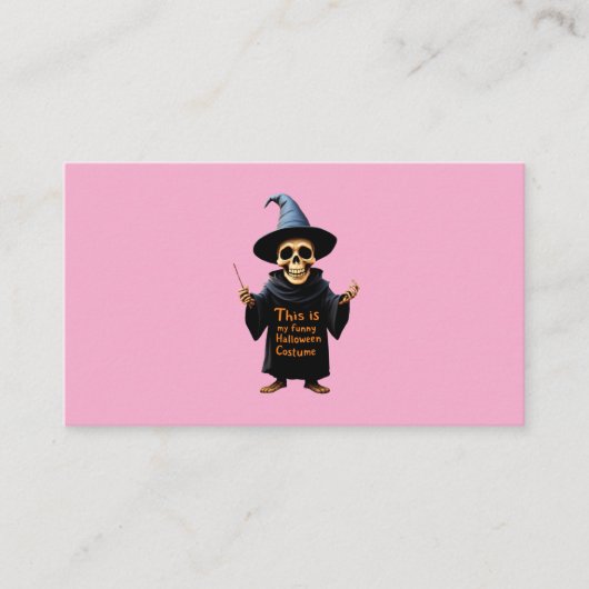 これは私の面白いハロウィーンの衣装の完璧な衣装である 名刺 (正面)