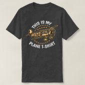 これは私の飛行機PilotTShirt Tシャツ (デザイン正面)