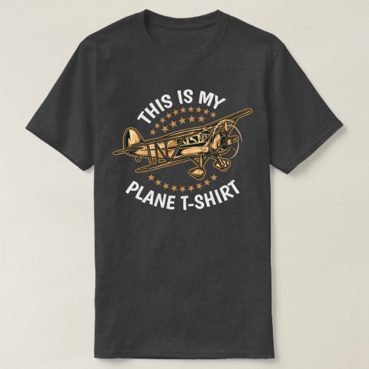 これは私の飛行機PilotTShirt Tシャツ (デザイン正面)