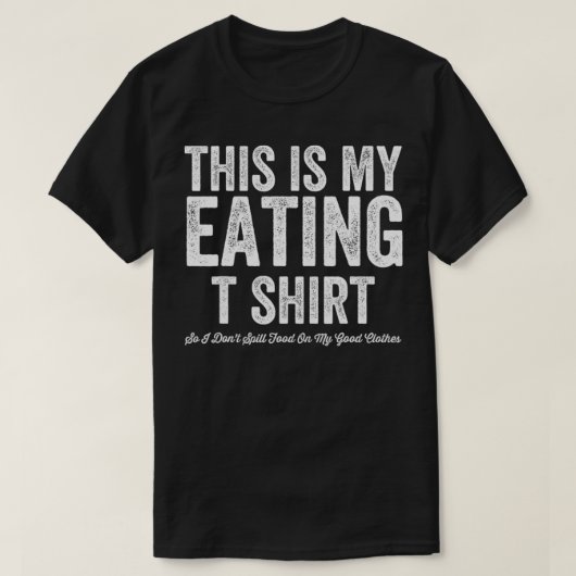 これは私の食食べ好おもしろいきMessy Eater Ga Tシャツ (デザイン正面)