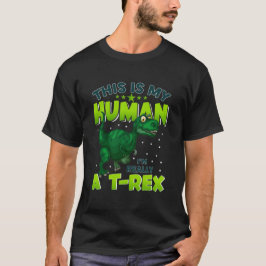 これは私の飼い主、本当の私はティラノサウルス – 恐竜が面白い Tシャツ