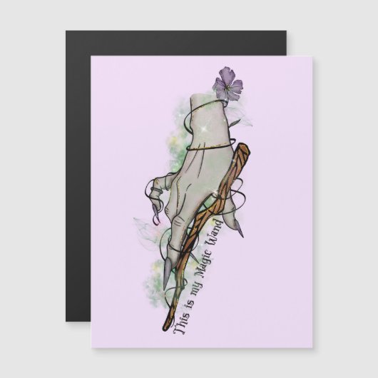 これは私の魔法杖 – ゴシック様式の魔女の手 (正面/裏面)