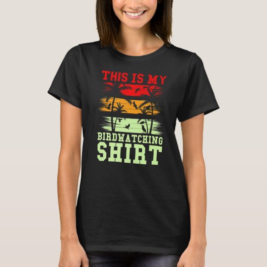これは私の鳥観察の鳥観察の人だ Tシャツ (正面)