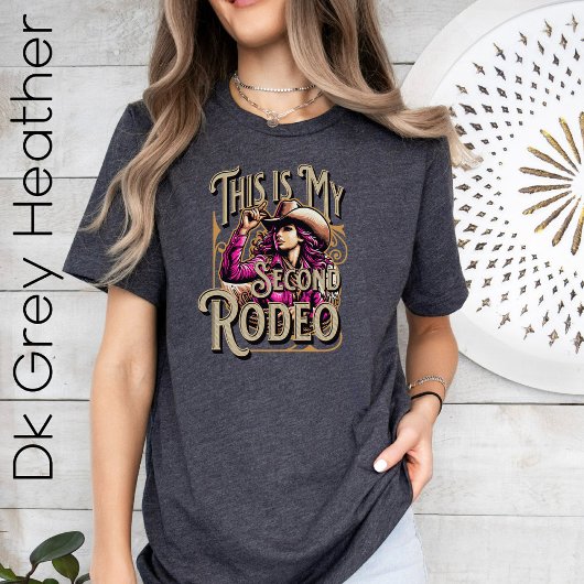 これは私の2番目のロデオ、女性のカーボーイギフト、女の子のボス Tシャツ