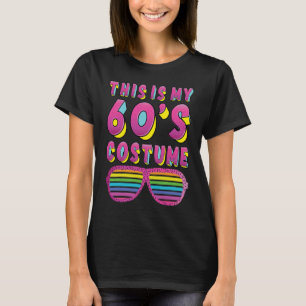 これは私の60年代の衣装1960年代のパーティー女性60年代のガラス Tシャツ